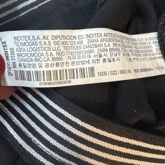 Zara Dress Pants Womens Black Stretch Skinny Leg Flat Front Size M - Picture 7 of 12